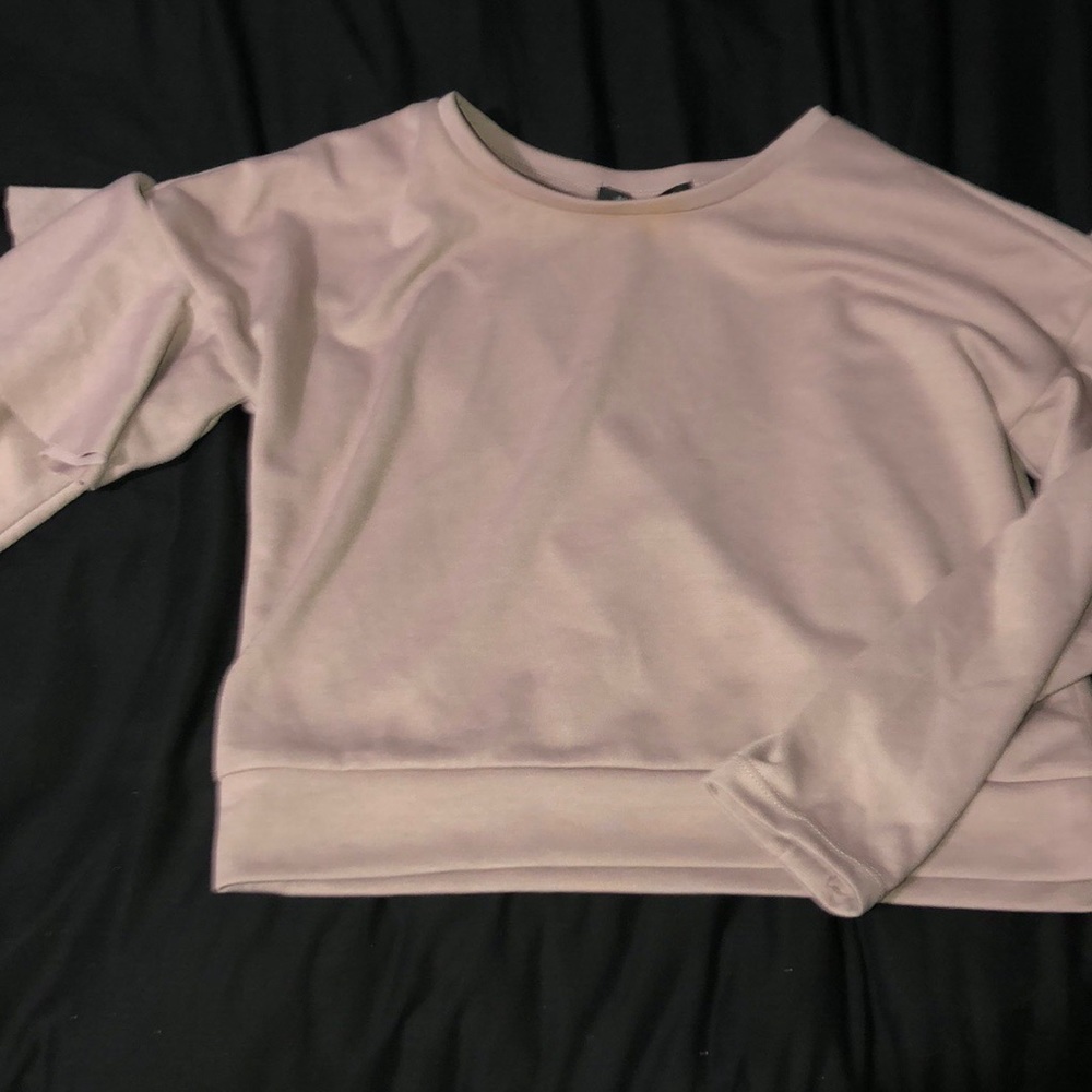 Nude Pink Shirt W/ Ruffles - Picture 2 of 2